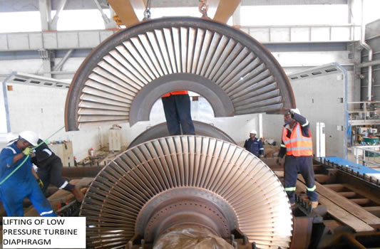 Repair of Steam Turbine Unit ST13 and Installation of Gas Pressure Booster at Olorunshogo Combined Cycle Power Station. 